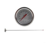 Termometro per compost con sonda da 50 cm per Celsius e Fahrenheit, termometro analogico impermeabile per misurare la temperatura in mucchi di compost e terra