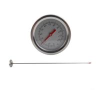 Termometro per compost di lunghezza estesa con sonda in acciaio inossidabile da 50 cm per penetrazione profonda nel materiale del compost
