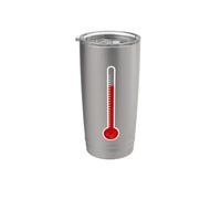 Termometro per costume di Halloween, misuratore di temperatura Bicchiere termico in acciaio inox doppia parete