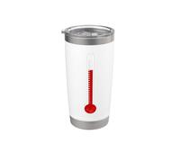 Termometro per costume di Halloween, misuratore di temperatura Bicchiere termico in acciaio inox doppia parete