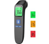 Termometro per febbre per neonati, bambini e adulti, termometro frontale senza contatto, termometro digitale a infrarossi con letture accurate istantanee, allarme febbre e 35 richieste di memoria, LCD