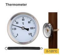 Termometro per for tubi bimetallici da 0 a 120 gradi for celsius con molla di