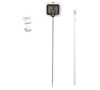 Termometro per friggere olio - misuratore da cucina con sonda lunga e clip per pentola, misuratore di temperatura con display girevole - per barbecue all'aperto e ristorante frittura