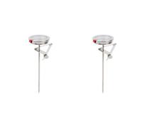 Termometro per Frittura 2 Pezzi, Strumento di Misurazione in Acciaio Inossidabile 50~300 ℃ con Quadrante 5 Cm per Padella per Friggere Alla Griglia