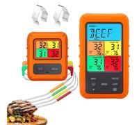 Termometro Per Griglia Wireless, Carne A Distanza 4 Sonde, Da Cucina Cucinare, Cuocere Al Forno, Barbecue, Caramelle, Liquidi E Friggitrici Ad Aria I Genitori