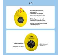 Termometro per il bagno del bambino, termometro galleggiante per la temperatura dell'acqua (forma classica di anatra) Tagli Unica,Termometro per l'acqua dell'orso,Misuratore della temperatura dell'acq