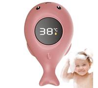 Termometro per il bagno per bambini, termometro per acqua digitale impermeabile con touchscreen a LED, 0-90 ° C Temp Essentials per bambini, carini giocattoli da bagno balena da 4, 7x2 pollici 1