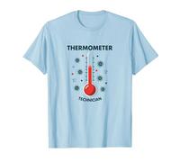 Termometro per Infermieri, Scuola, Tecnico, Divertente, Regalo Medico Maglietta, Uomo, Celeste, L