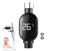 Termometro per l'acqua doccia - Termometro per l'acqua del bagno per bambini | Lettura istantanea della temperatura della doccia con display digitale a LED | Fissature da bagno impermeabili | Monitora