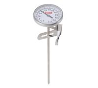 Termometro per Latte Termometro Professionale con Quadrante in Acciaio Inossidabile a Stelo Lungo ad Alta Precisione per Bevande al Caffè Schiuma di Latte al Cioccolato da 7,7