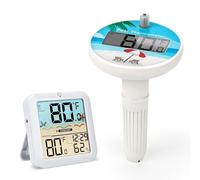 Termometro per piscina termometro radio galleggiante termometro per acqua - Termometro per piscina radio fino a 100 m di portata all'aperto, termometro radio per piscina con display digitale IP68 per