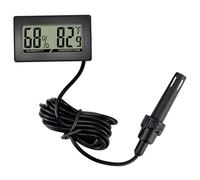 Termometro per rettili, igrometro, indicatore preciso di temperatura e umidità Termometro con display LCD compatto per il monitoraggio dell'habitat dei carri armati dei rettili.
