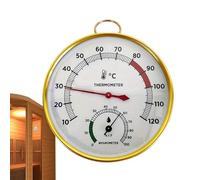 Termometro Per Sauna - Indicatore Di Temperatura E Umidità, Igrometro Con Anello Di Sospensione In Metallo | Per Saune A Vapore, Bagni, Camere, Piscine