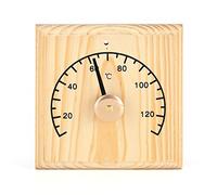 Termometro per Sauna, Termometro per Sauna in Legno 0~140 ℃, Misurazione della Temperatura Interna a Parete per Sauna, per Casa, Camera da Letto, Ufficio, Serra