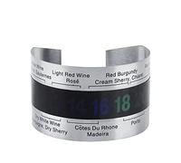 Termometro per Vino Sensore per bracciale per birra temperatura del vino in acciaio inossidabile, temperatura della bottiglia per birra