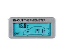 TERMOMETRO SENSORE DI TEMPERATURA INTERNA ESTERNA DISPLAY ILLUMINATO AUTO 12VOLT
