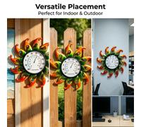 Termometro solare per esterni, decorazione elegante per esterni, veranda e