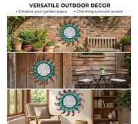 Termometro solare per esterni, decorazione elegante per esterni, veranda e