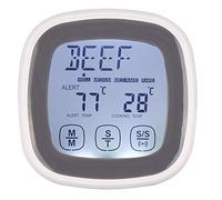 Termometro Touch Screen per con Funzione Timer | Ampio display, adatto per carni, prodotti da forno, temperatura precisa, funziona con batterie AAA, supporto magnetico