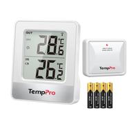 Termometro TP200C Ambiente Interno Esterno Wireless, Termometro Casa Con Sensore Temperatura Fino A 150 M, Termometro Per Esterni Giardino Cantina Casa Stanza Ufficio