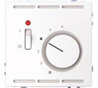 Termoregolatore ambiente Merten 24 V con interruttore e piastra centrale (MEG5761-6035) NEW