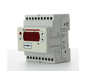 Termoregolatore digitale HT NiPt-1DA in contenitore 4 moduli DIN per la regolazione della temperatura sia in riscaldamento che raffreddamento in applicazioni quali forni, banchi frigo e temperatura ambiente Vemer VM630100 Alimentazione: 24/230VAC Numero relè di uscita 1 Ingressi sonde 1 Sonde collegabili - Ni 100 - Pt 100