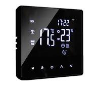 Termoregolatore digitale programmabile Touch Screen Termostato for riscaldamento ambiente Riscaldamento a pavimento for termoregolatore caldo Precisione Facilità Installazione(Black WiFi Edition)