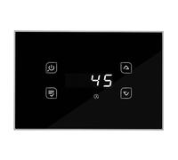 TERMOREGOLATORE TIEMME GLH110 Glass NERO