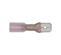 Termorestringenti a Pressione Terminale 6.3mm Maschile Rosso Pacco Di 25 RTSPM25