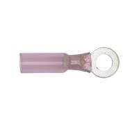 Sealey Termorestringenti Anello Terminale 6.4mm Red Confezione Di 25 RTSR2564