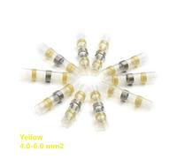 Termorestringenti Butt Terminali impermeabile saldare Seal rame stagnato filo elettrico cavo Splice Terminal Kit barra di messa a terra terminale(Yellow,50pcs)