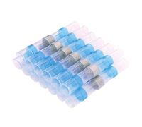 Termorestringenti Butt Wire connettori impermeabili Terminali Rame stagnato saldare Seal Kit Set Kit barra di messa a terra terminale(Blauw,30PCS)