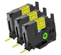 termorestringenti HSe231 HSe-231 11,7 mm, compatibili con Brother P-Touch PT E300 E300VP E500 E550WVP P750WVP H300, 11,7 mm x 1,5 m, nero su bianco