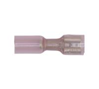 Termorestringenti Push-On Terminale 6.4mm Femmina Rosso Confezione Di 25 RTSPF25