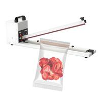 Termosaldatrice manuale per sacchetti di plastica, sigillatrice a impulsi a temperatura regolabile per imballaggi alimentari, sacchetti in Mylar e rotoli di tenuta sottovuoto
