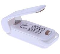 Termosaldatrice Sigillatrice portatile domestica Sigillatrice a impulsi Sigilla saldamente sacchetti di plastica (bianco) Trattamento pratico