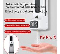 Termoscanner Termometro Da Muro K9 Pro X Erogatore Gel Mani Temperatura Corpo_