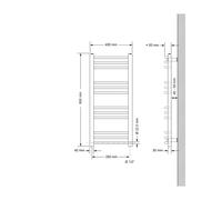Termosifone con / senza elemento elettrico calorifero scaldasalviette da bagno