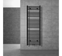 Termosifone per riscaldamento Sahara nero opaco 50x150 cm calorifero per salotto