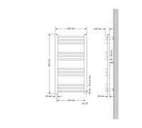 Scaldasalviette radiatori bagno Sahara attacco laterale riscaldamento a scelta