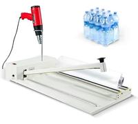 Termosigillatrice 2 In1 60 Cm 24 Macchina Termoretraibile con Pistola Termica Termosaldatrice da 800 W Confezionatrice Termoretraibile Sigillatura E Taglio Simultanei per Film Pof in PVC, 30cm