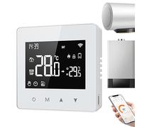 Termostati WiFi per la casa - Termostato WiFi intelligente 8,6 x 8,6 cm | Termostato domestico programmabile con batterie da 1,5 V | Termostati domestici a batteria, termostato digitale, C