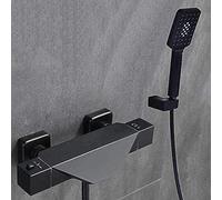 Termostatico da bagno per vasca da doccia TAP TACCHI BACCHI BACCHI MIXER MASTANTE MONTRI MOTO MISTO SET TABA CASCATO MIXER CAPIO CON DOCCHIO E SETTA CHULE SET-BLACK-B, TAP MIXER BAGNO CHROME-B,