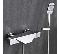 Termostatico da bagno per vasca da doccia TAP TACCHI BACCHI BACCHI MIXER MASTANTE MONTRI MOTO MISTO SET TABA CASCATO MIXER CAPIO CON DOCCHIO E SETTA CHULE SET-BLACK-B, TAP MIXER BAGNO CHROME-B,