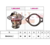 Termostato 1.880.694 EPS per CHEVROLET OPEL