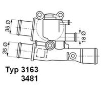Termostato 3481.88D BorgWarner (Wahler) per FIAT BRAVA MAREA PALIO Weekend PALIO