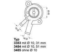 Termostato 3484.87D BorgWarner (Wahler)