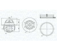 Termostato 352317005140 MAGNETI MARELLI per DACIA LADA NISSAN OPEL RENAULT