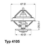 WAHLER 4105.79D Termostato motore