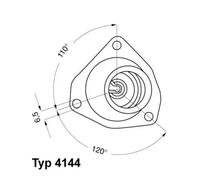 Termostato 4144.92D BorgWarner (Wahler) per OPEL KADETT E ASCONA C Hatchback